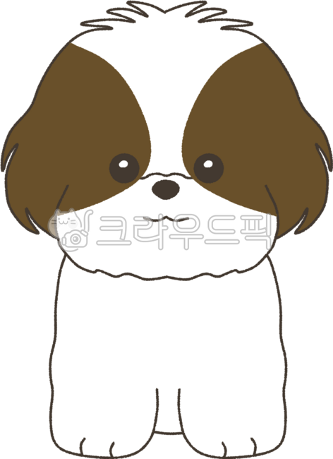 시츄,반려견,반려동물,강아지,강아지캐릭터,반려견일러스트,토실토실한강아지,뽀송한강아지,얼룩강아지,귀여운강아지,심플일러스트,선그림스타일,동글동글캐릭터,감성그림체,이모티콘,스티커디자인,캐릭터굿즈,배경없는png,반려동물캐릭터