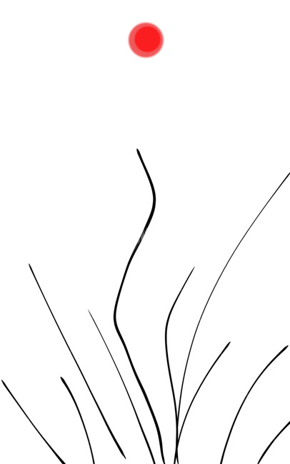 그림,손그림,선,식물,풀,난,라인,태양,line