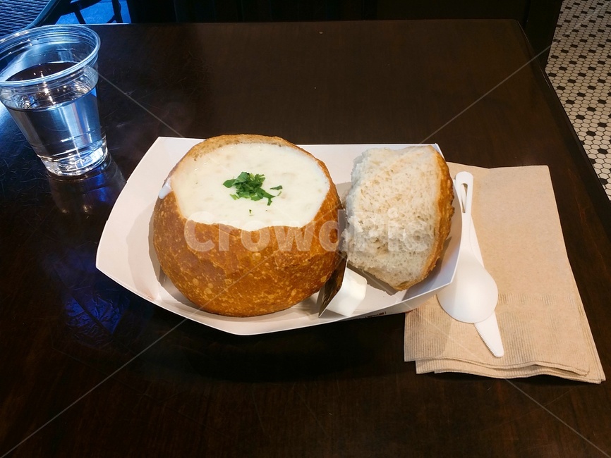 스프,양프스프,크랩차우더,크램차우더,크림수프,신빵,sourbread,샌프란시스코,음식,식재료,요리,food,cook,meal,dishes,food reserves,빵,bread