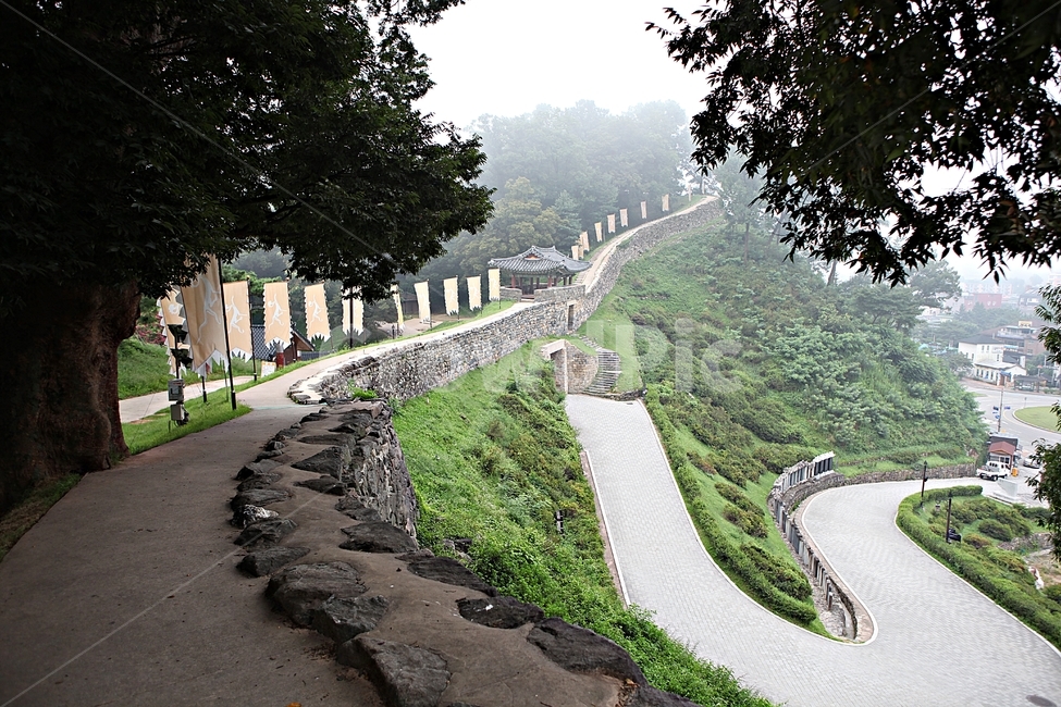 공주산성,산성,성,성곽,숲,숲길,돌담,담,여름,기와,풍경,나무,식물,세계문화유산,자연,풍경,nature,landscape,flagstone,판석