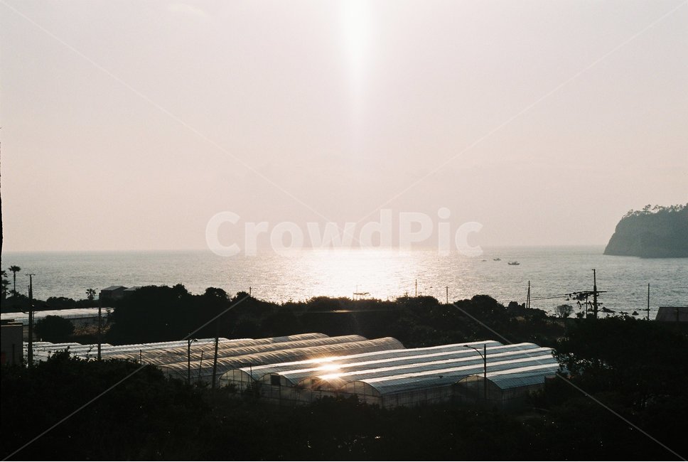 제주도,바다,노을,석양,지평선,햇빛,해,필름카메라,필름,자연,풍경,nature,landscape,한국자연풍경,한국자연경관,korea nature landscape,제주도,jeju,jeju island,light,빛,flare,플레어,outdoors,옥외
