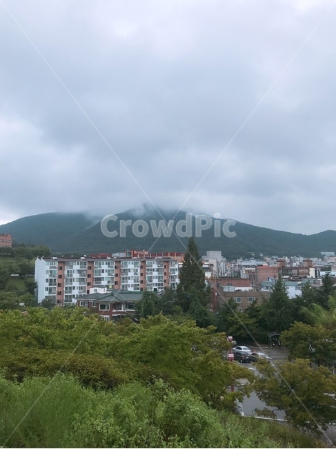 산중턱,산,물안개,안개,구름,흐린,운치있는,비온,자연,풍경,경치