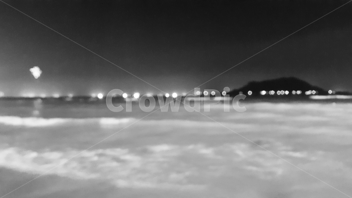 흑백,바다,밤,배경,백그라운드,background,밤바다