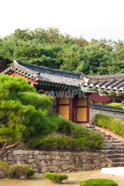 사당,기와집,한옥,계단,돌계단