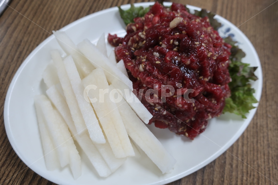 소고기,신선,배,육회,부위,생고기,육사시미,참기름,살코기,양념,우둔살