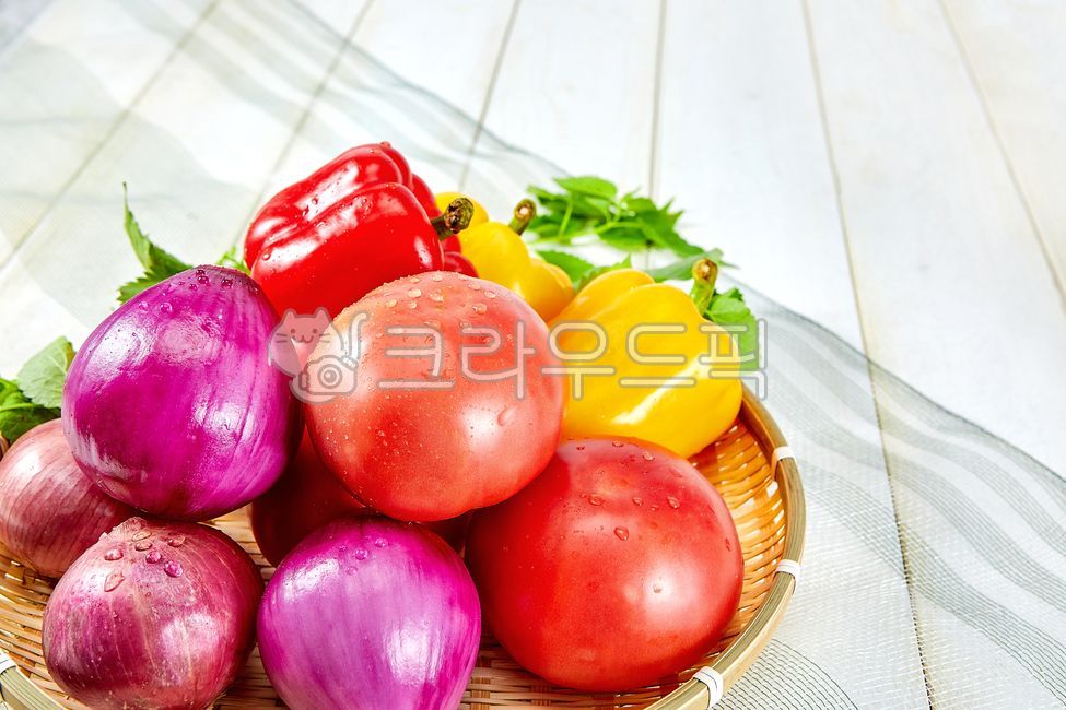 토마토, 양파, 적양파, 빨간양파, 파프리카, 사진,이미지,일러스트,캘리그라피 - 포토비작가