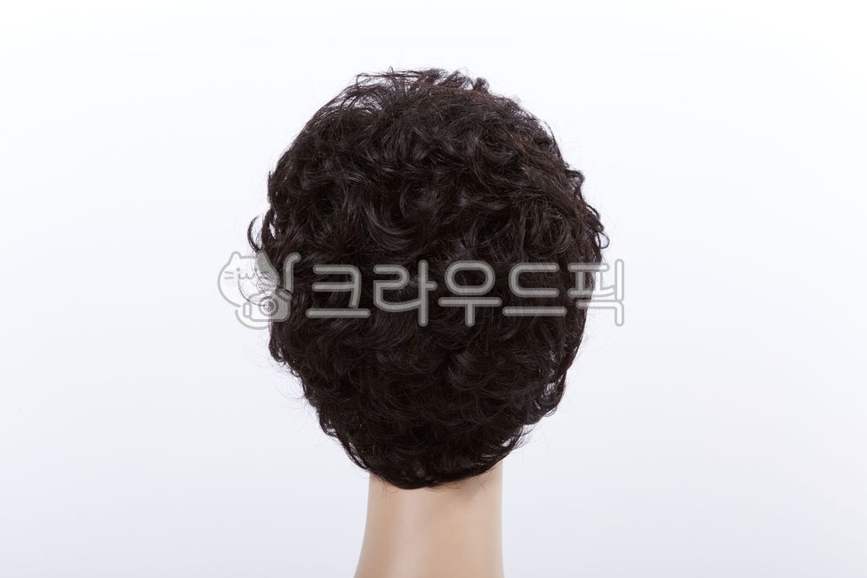 가발,정물,헤어,헤어스타일,머리카락,흰배경,스타일,마네킹,두상,머리,클로즈업,뒷면