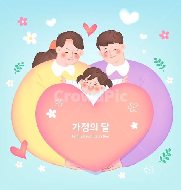 하트,포옹,엄마,아빠,아이,어린이,화목,패밀리,사랑,가정,가족,가정의달,캐릭터,사람,5월,가족,패밀리,family,그래픽,일러스트레이션,graphic,illustration
