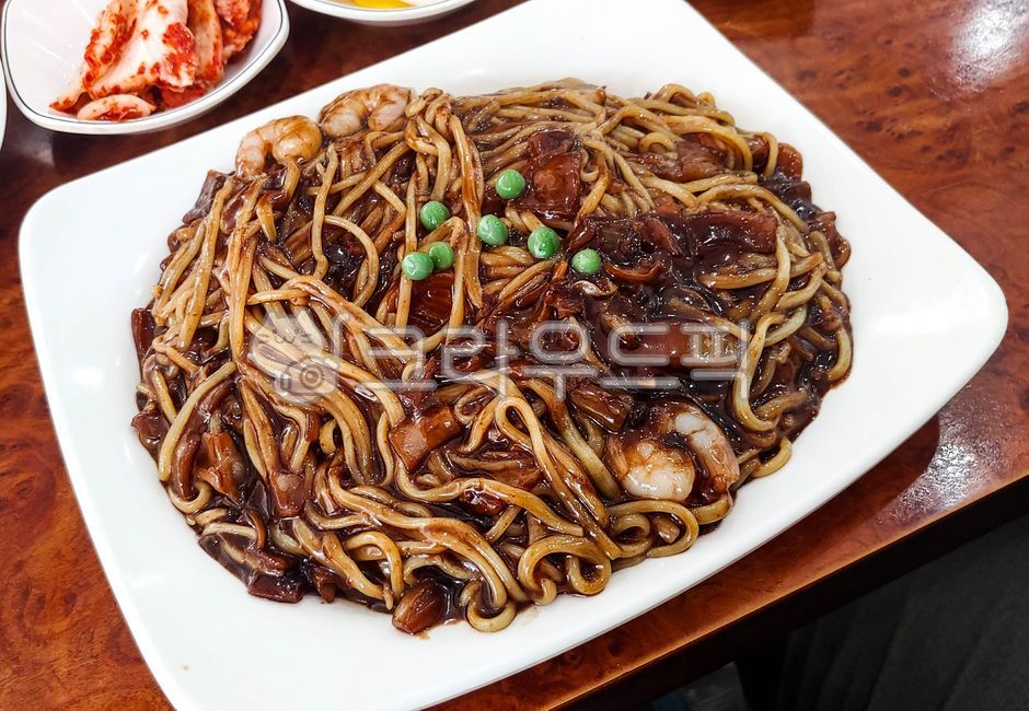 noodle, food, 음식, 자장면, 짜장면, 사진,이미지,일러스트,캘리그라피 - Niamwinmir작가