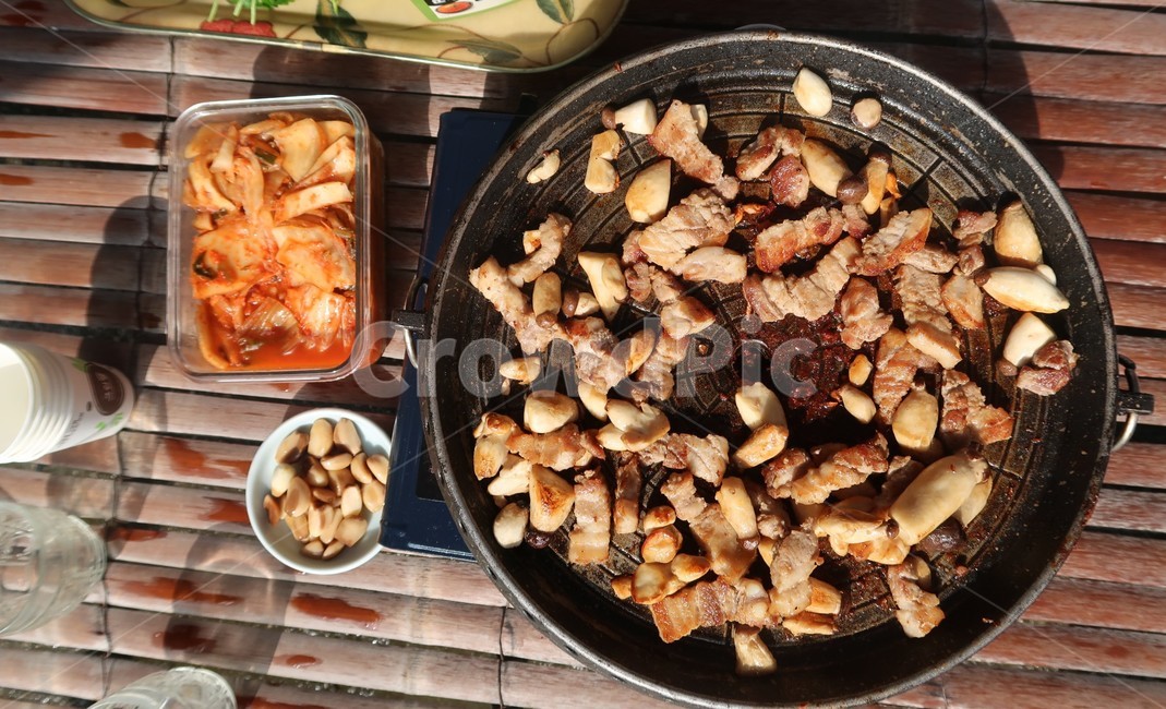 삼겹살,음식,food,김치,마늘