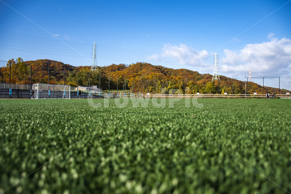 축구장,초록색,가을,산,하늘,스포츠,레저,운동,sports,leisure,exercise