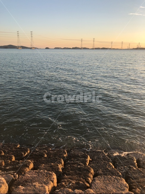 일몰,바다,노을,석양,풍경,초저녁