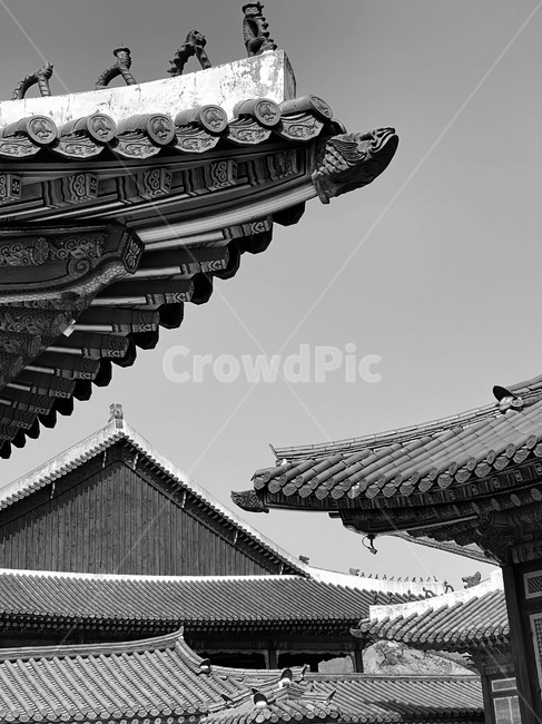 경복궁,흑백,한옥,궁궐,기와,기와집,ancientpalace,GyeongbokgungPalace,고궁