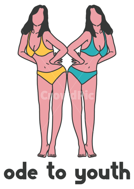 일러스트,디자인,그림,패키지디자인,굿즈,그래픽디자인,타이포디자인,텍스쳐디자인,여름,여름그림,소녀,해변,수영복,비키니,감성,감성그림,휴식,바캉스,여행,심플,뉴트로,청춘,젊음,odetoyouth