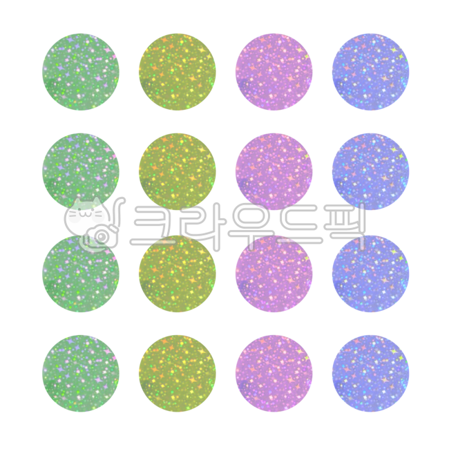 스티커,홀로그램,반짝이스티커,반짝이,펄스티커,보석패턴,패턴,홀로그램패턴,라벨지,원형스티커