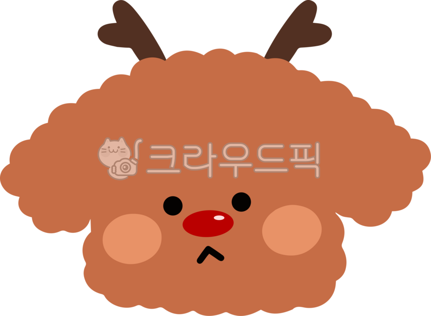 갈색푸들,푸들,강아지,댕댕이,캐릭터,강아지캐릭터,멍멍이,푸들캐릭터,애견,반려견,펫,반려동물,동물,동물캐릭터,유기견,개,루돌프,크리스마스