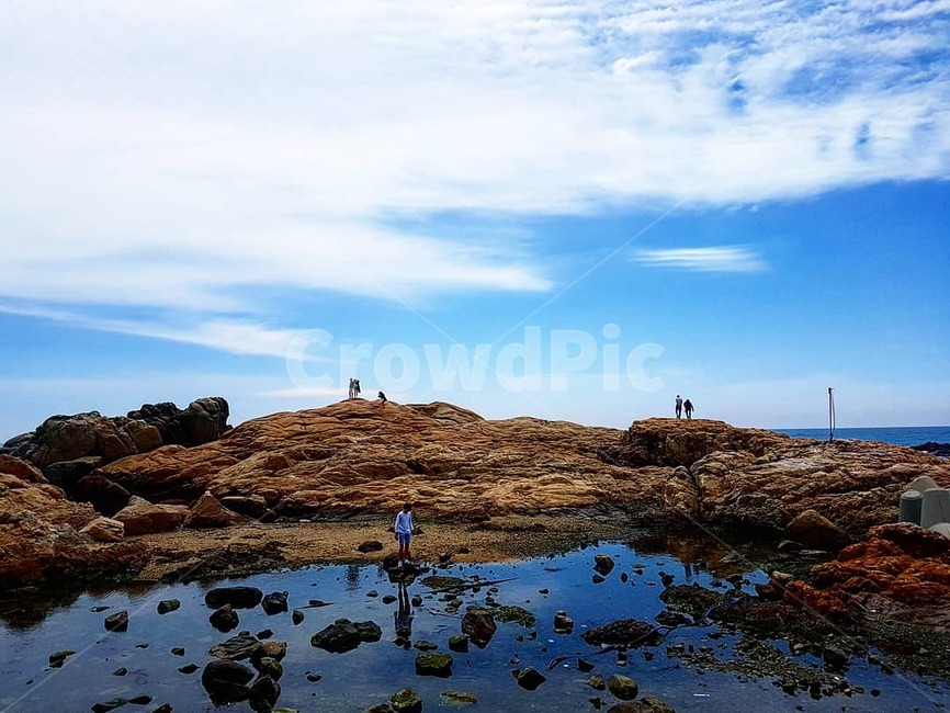 바다,바위,하늘,풍경,맑은,자연,풍경,nature,landscape