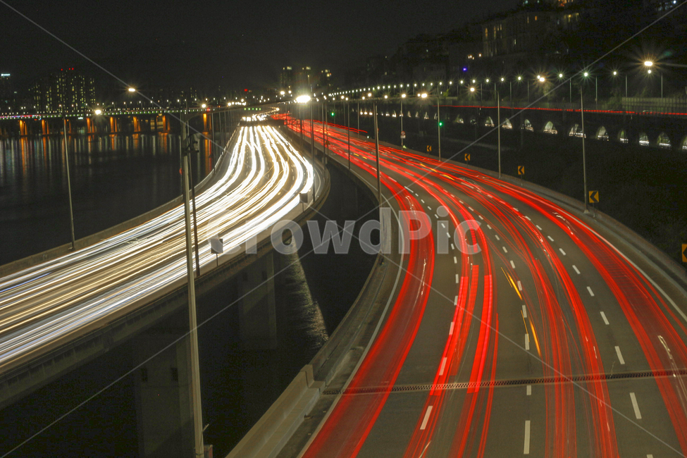 한강,장노출,빛,밤,야경,highway,road,도로,고속도로,freeway,야경,밤,풍경,nightscape,night,landscape,교통,교통수단,traffic,transportation