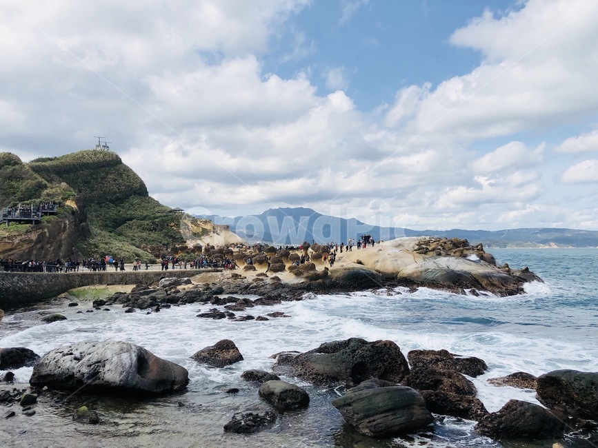 바다,파도,하늘,절벽,배경,대만,폭풍,구름,Sea,wave,sky,cliff,background,Taiwan,storm,cloud
