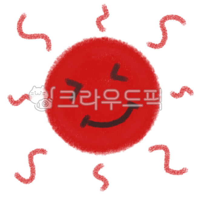 Sun,smiling sun,red sun,cute sun,illustration sun,expression of emotion,happy face,smile sun,round character,bright image,cheerful picture,simple illustration,hand-drawn feeling,summer picture,emotional illustration,digital drawing,sticker