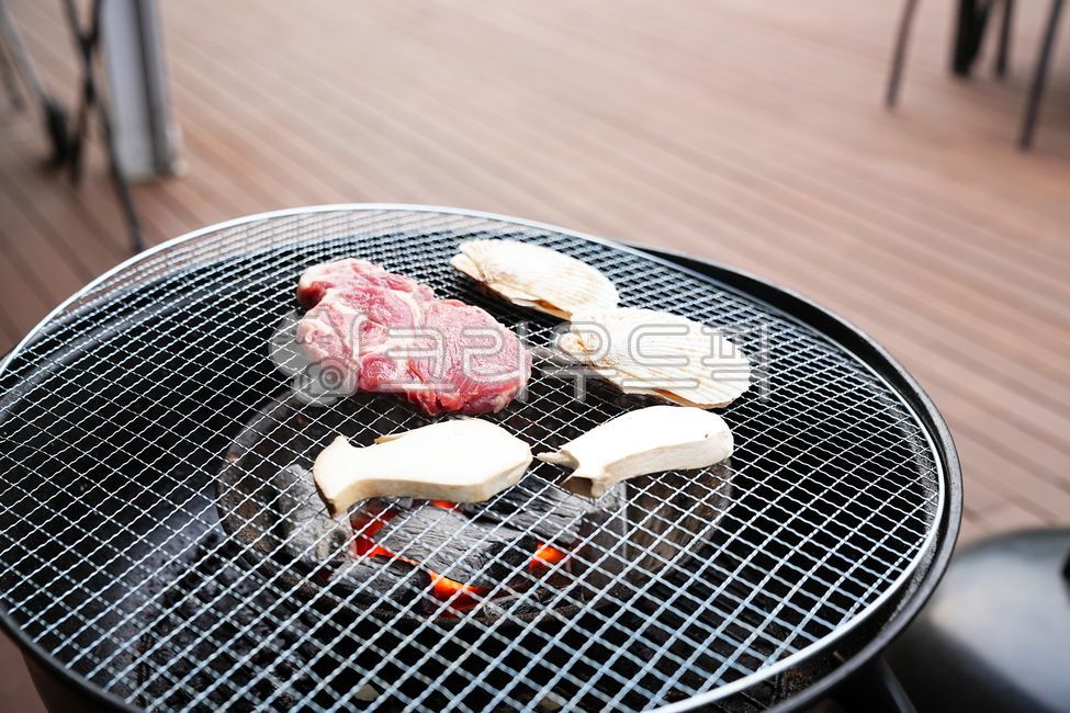 바베큐그릴,캠핑음식,구이철망,삼겹살,가리비,버섯,bbq,바베큐,food,음식