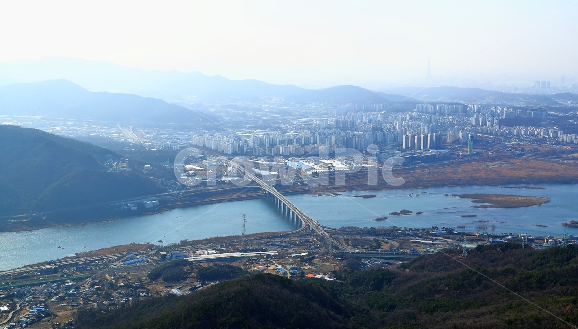 팔당대교,예봉산,예봉산전망대,미사리,다리,팔당역,도시,풍경,city,landscape,한국도시풍경,한국도시경관,korea cityscape,경치,nature,자연,outdoors,옥외,scenery,aerial view,조감도