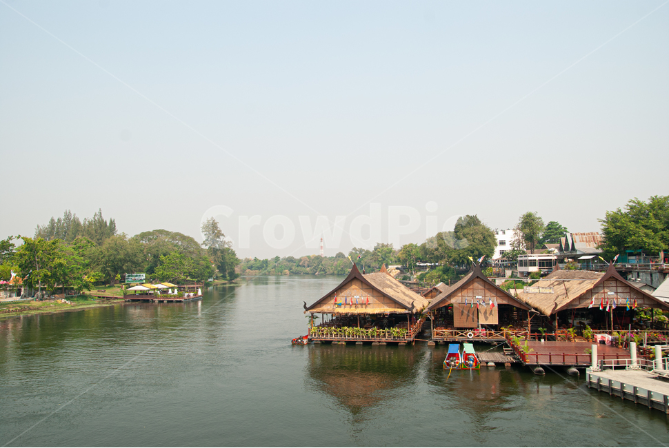 콰이강,다리,콰이강풍경,주택,수상주택,콰이강전경