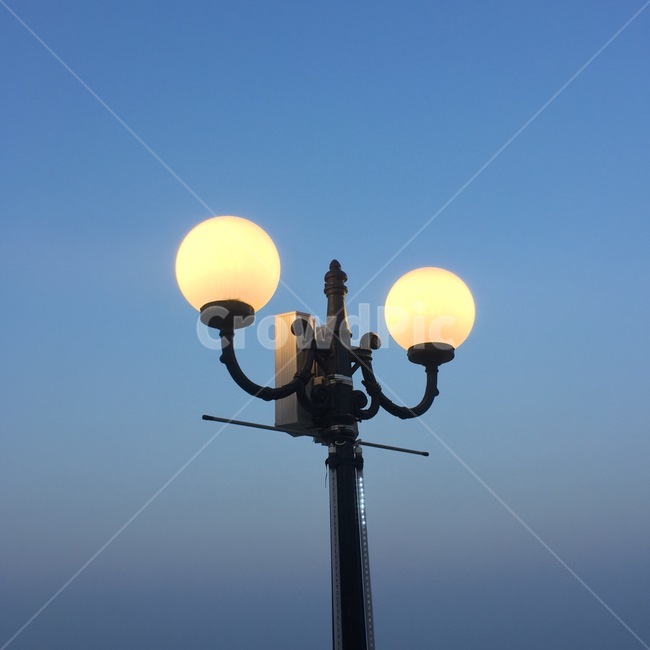 조명,하늘,노을,밤,가로등