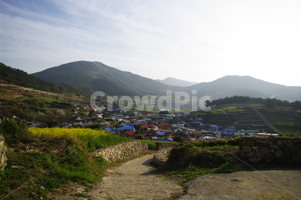 봄,spring,하늘,구름,풍경,마을,산,밭,시골,청산도,유채꽃,꽃밭,꽃,flower,봄,계절,spring,season,시골,마을,풍경,landscape,country,rural,town,nature,자연,outdoors,옥외,mountain