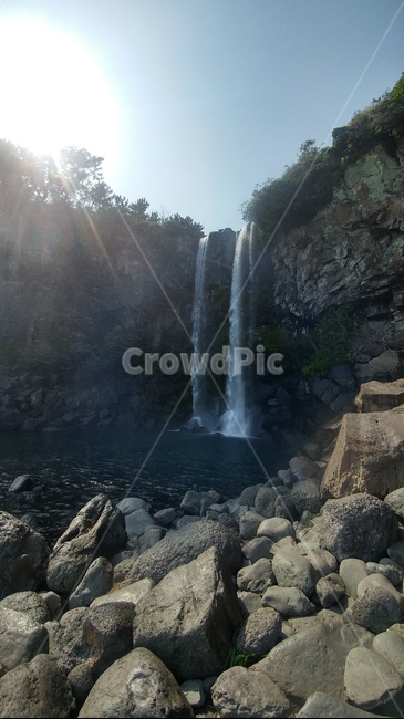 폭포,자연,정방폭포,소재경승지,제주,jeju,sea,waterfall