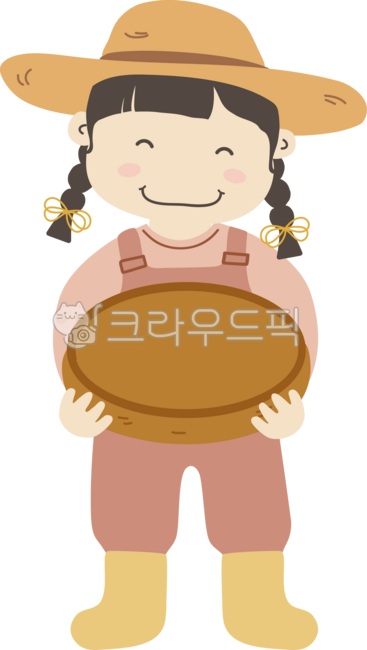 꼬마농부,어린이농부,농사체험,바구니,농산물,어린이,어린이집,유치원,농부,농부일러스트,꼬마농부일러스트,추수감사,귀여운농부