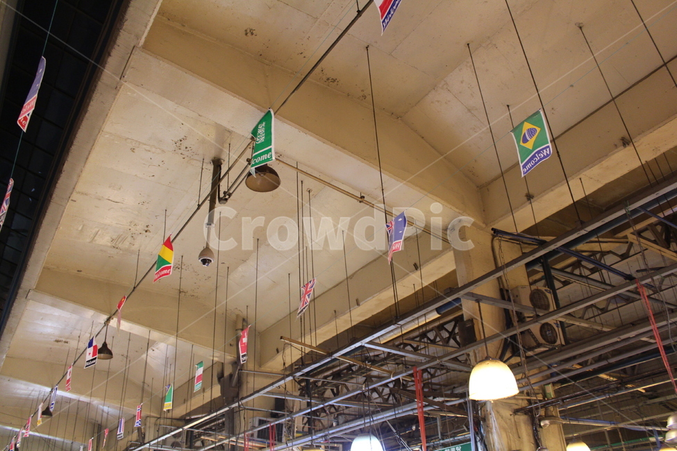 천장,깃발,만국기,ceiling,flag