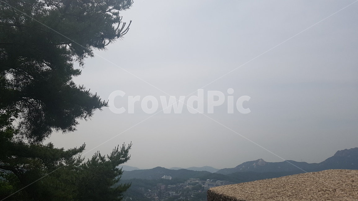 북악산,전경,풍경,하늘,산,서울,서울전경,도시