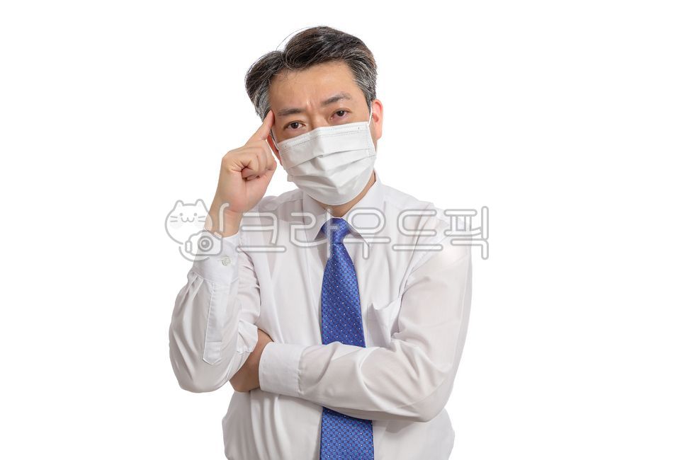 Nukki,Postcorona era,concept,Post COVID19,operator,one person,gesture,healthcare,professional,bust,man,Precautions,prevention,mask,health mask,worry,expression,business,arms crossed,Medical treatment,health,Corona era,middle aged,portrait,flu,covid19,seni