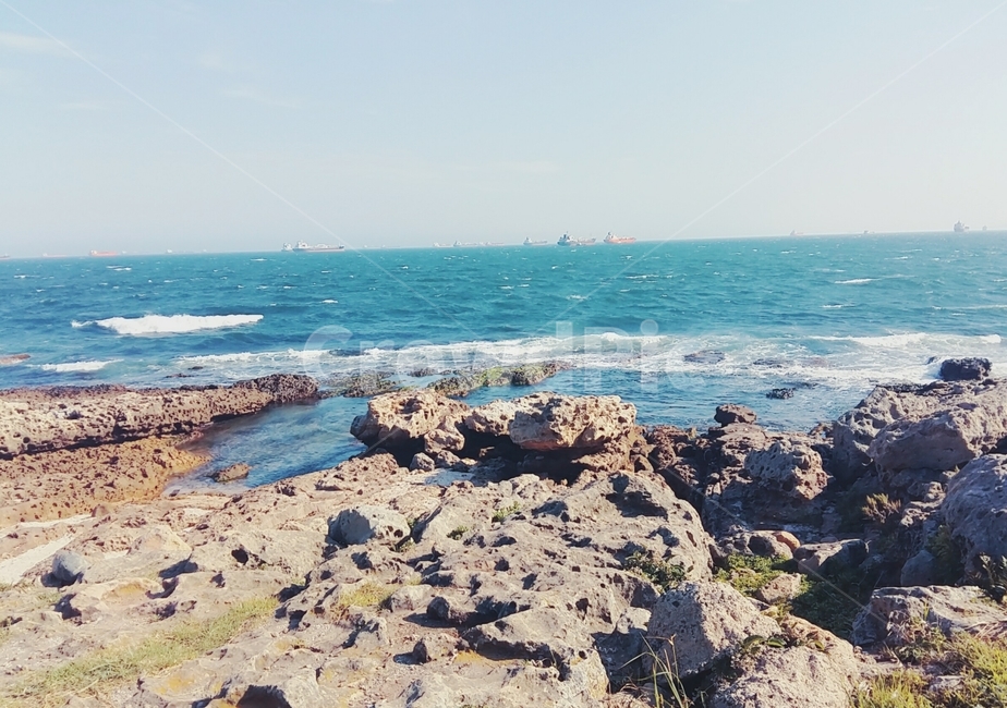 파도,하늘,곶,오후,시원함,자연,풍경,nature,landscape