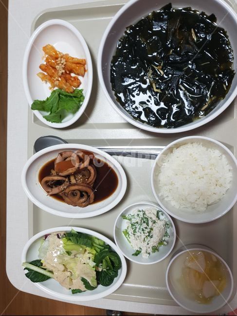 병원식,건강식,병원음식,한식,미역국