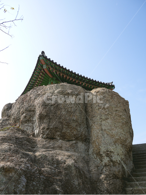 산,정자,암석,정상,기와,architecture,건축물,building