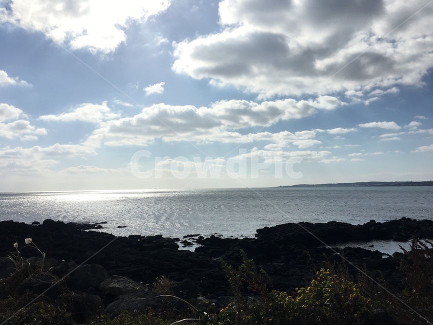 제주도,바다,하늘,구름,휴가
