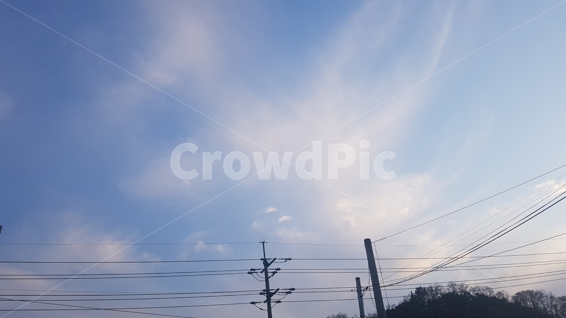 구름,하늘,파란하늘,하얀구름,뭉게구름,특이한구름,sky,bluesky,cloud,명주실구름,전봇대