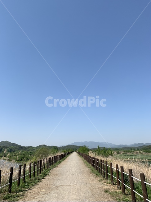 길,날씨,우포늪,자전거,갈대밭,하늘,울타리