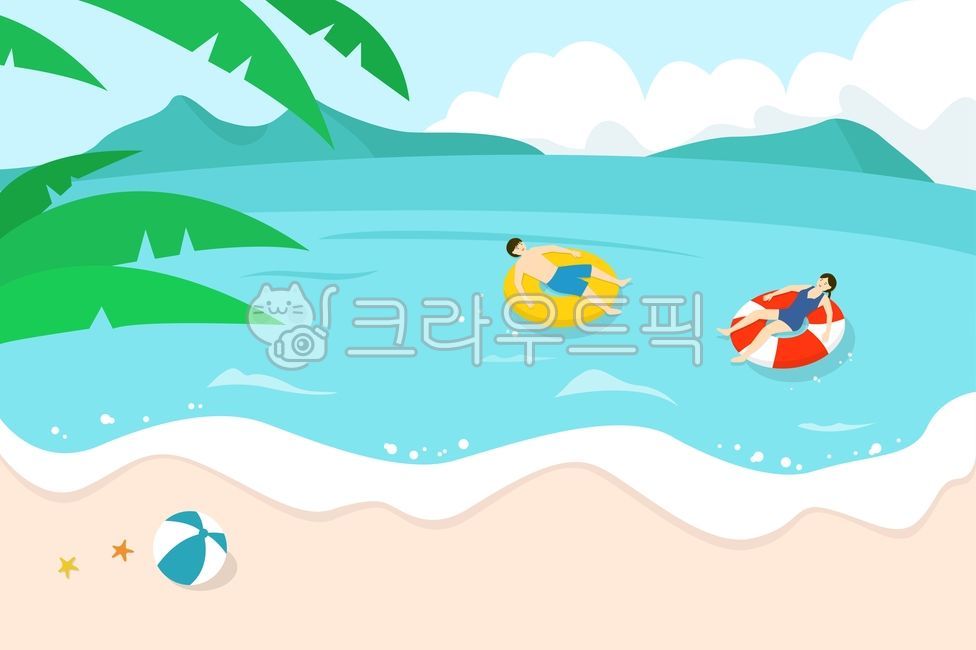 play,cloud,palm tree,mountain,sandy beach,drawing,season,swimsuit,female,island,relaxation,tube,enjoyable,ocean,background,person,male,woman,young,holiday,summer,life,sea,wave,swimming,ball,sand field,vacation,vector,man,starfish,human,mat,pretty,people,s