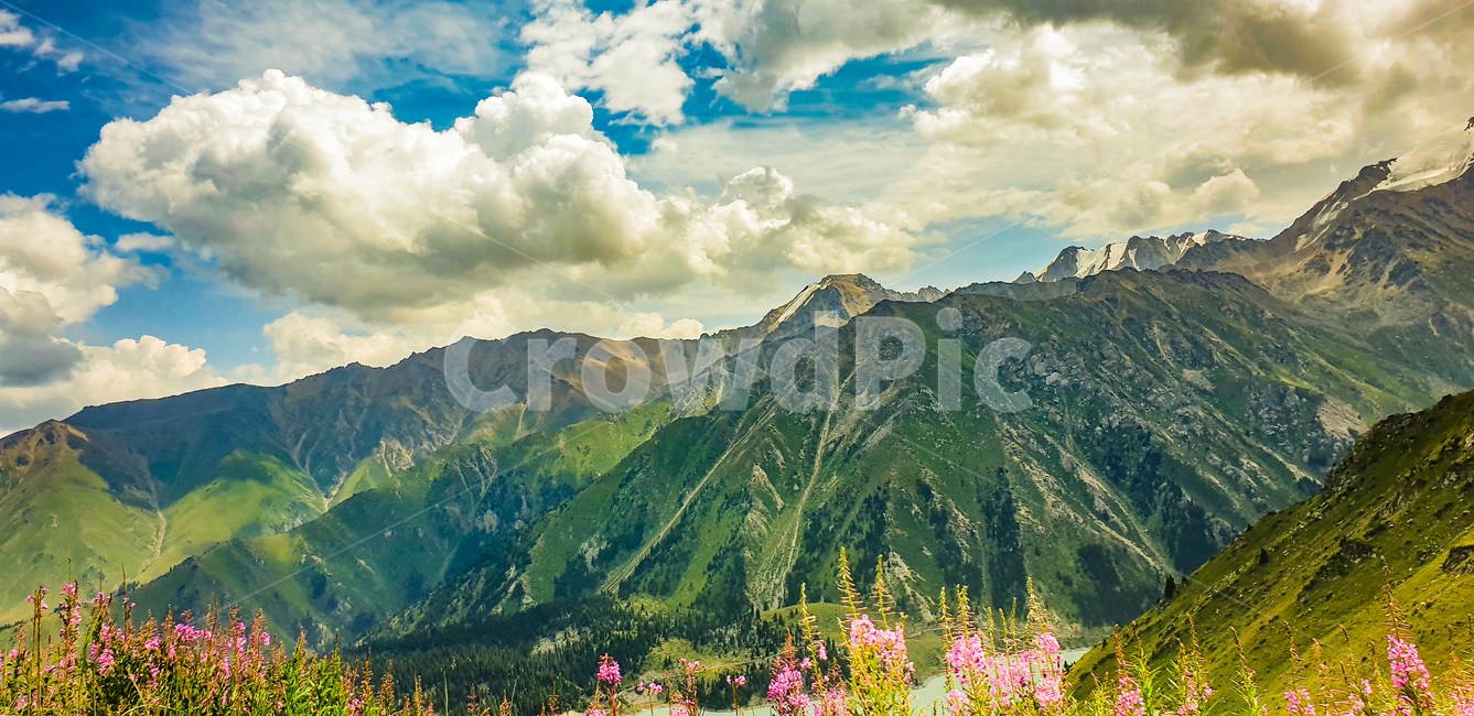 중앙아시아카자흐스탄알,mountain,풍경,outdoors,알마티천산산맥