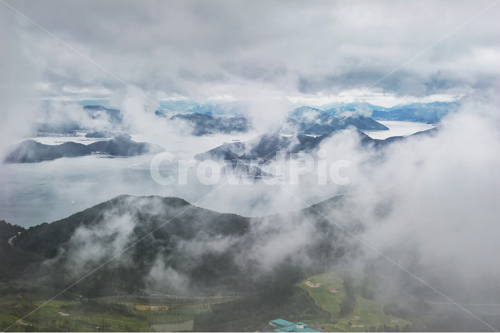 통영,바다,산,남해,한려수도,전망대,구름,정상,국립공원,케이블카,자연,풍경,nature,landscape,한국자연풍경,한국자연경관,korea nature landscape,weather,날씨,outdoors,옥외