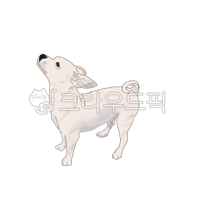 mixed dog,Baekgu,puppy,illustration,Dimly,Im holding my head up,dog,Yellowy