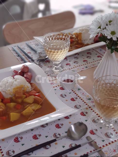 홈파티,음식,요리,카레,다이닝,테이블,homeparty,dining,table,curry,food,dish,juice