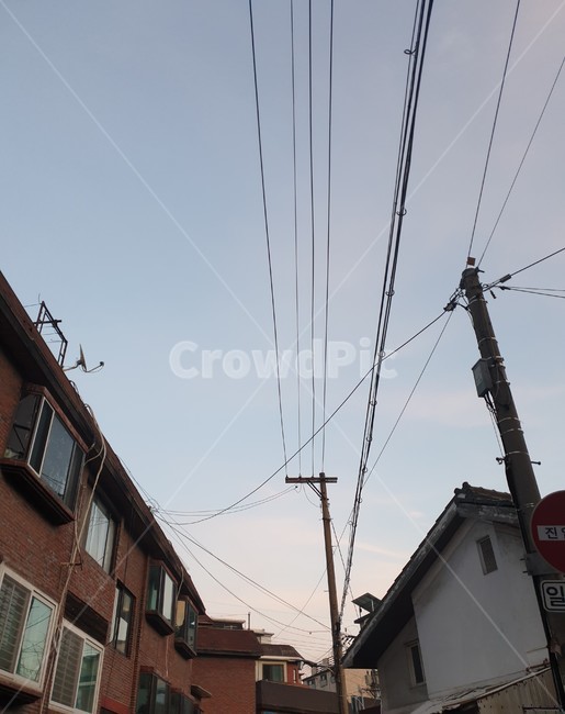 하늘,도시,나무,노을,전봇데,자연,도시,풍경,city,landscape
