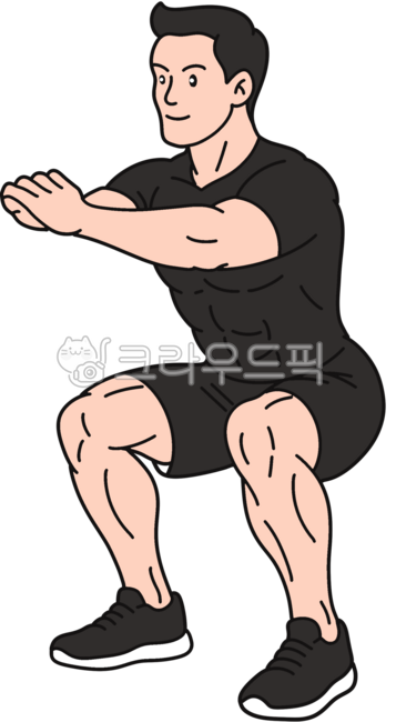 Squatting man,squatting man illustration,squatting man illustration,squatting man drawing,squatting man hand drawing,squatting man sticker,sticker,cute squatting man,exercise,home training,fitness,health,character sticker,character illustrati
