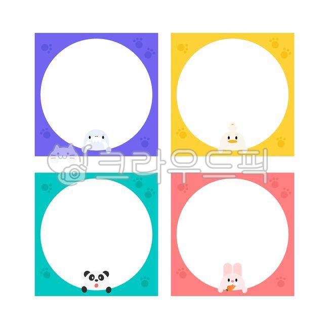 메모,메모지,동물일러스트,동물메모지,메모도안,상어,오리,팬더,토끼