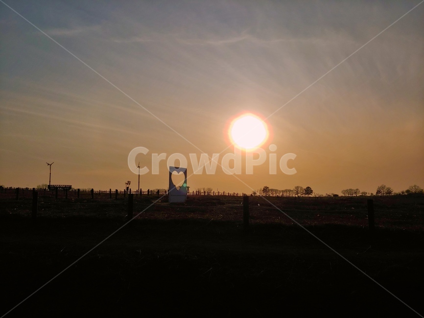 하늘,풍경,역광,구름,노을,자연,풍경,nature,landscape,outdoors,옥외
