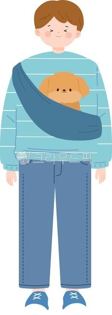 사람,가족,반려인,반려가족,반려견,애견인,1인가구,남자,남성,민트색옷,줄무늬옷,푸들,강아지,갈색강아지,청바지